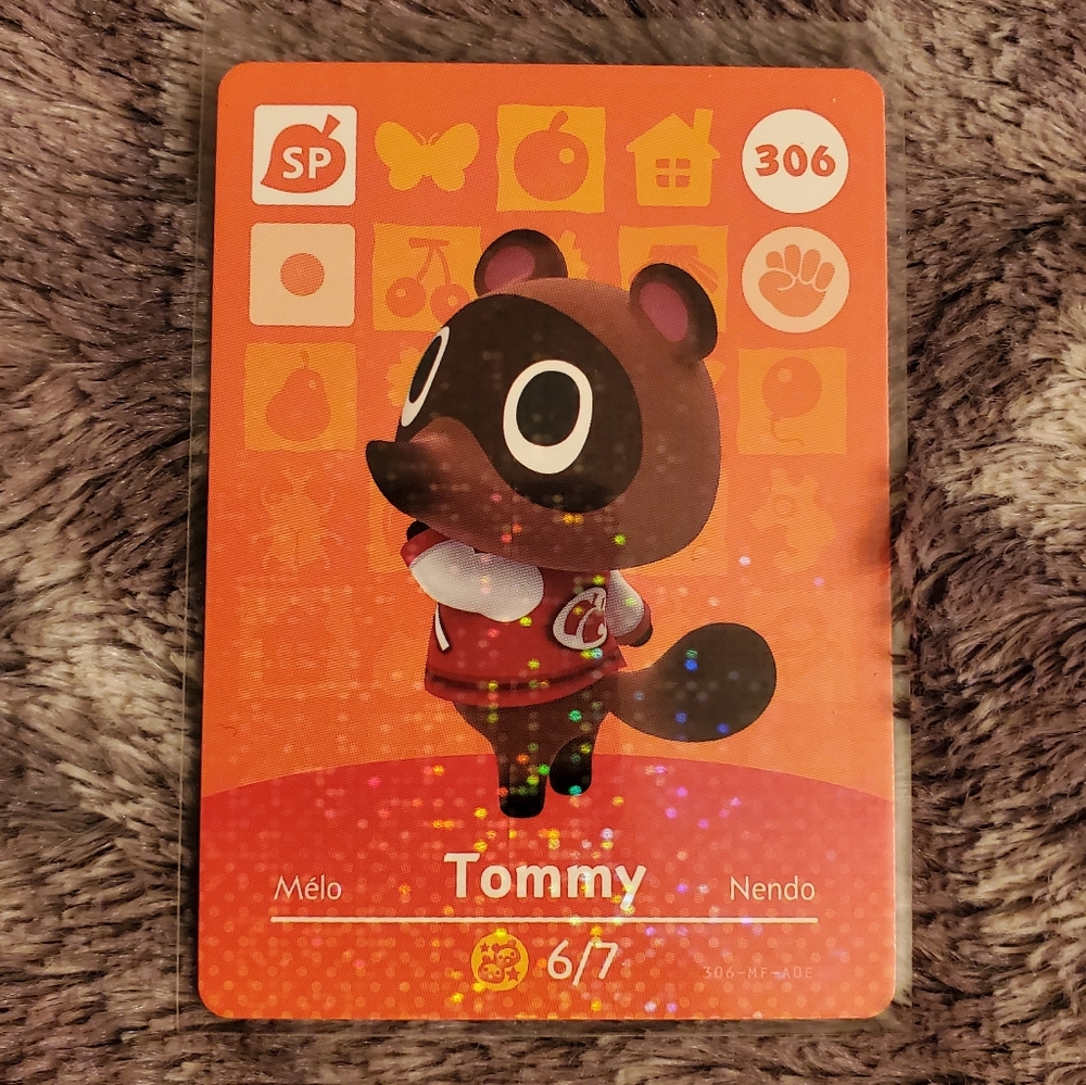 Tommy Special Character Nintendo Animal Crossing Amiibo Character Card
